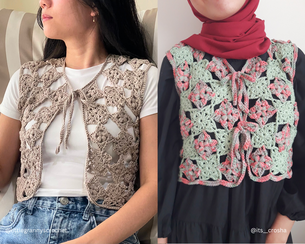 Fiori Vest Crochet Pattern PDF