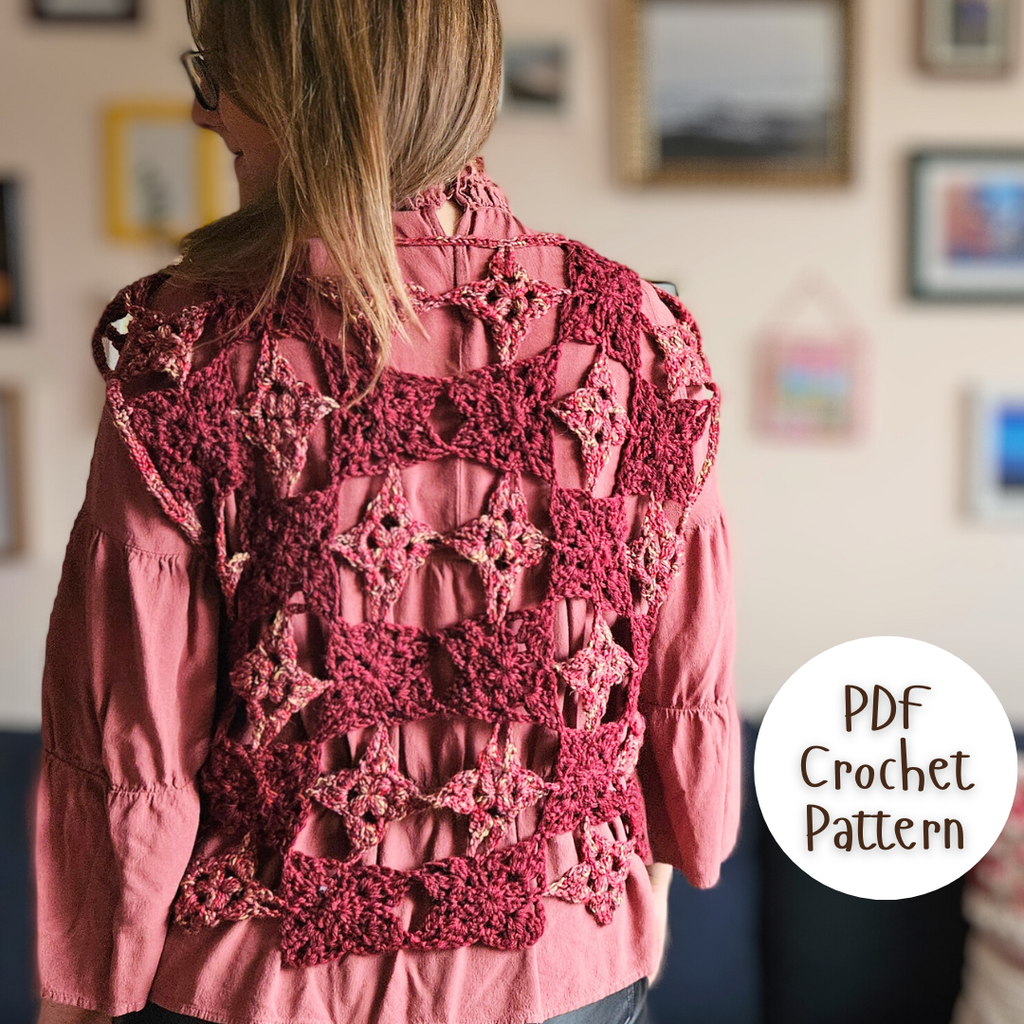 Fiori Vest Crochet Pattern PDF