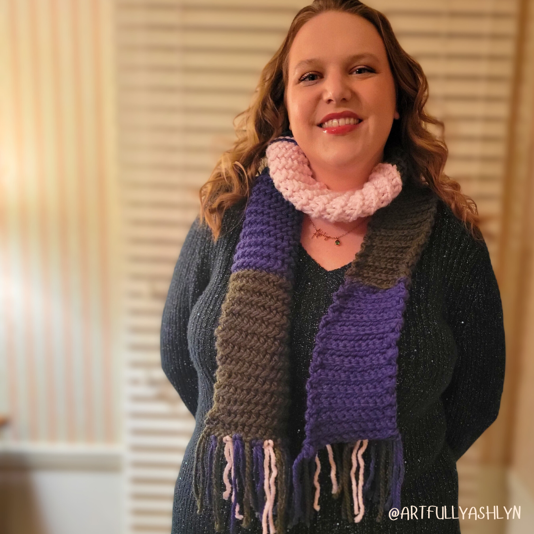 Party Popper Scarf Crochet Pattern PDF