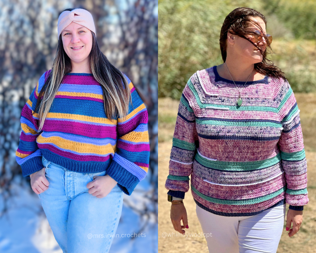 Candy Crush Pullover Crochet Pattern PDF