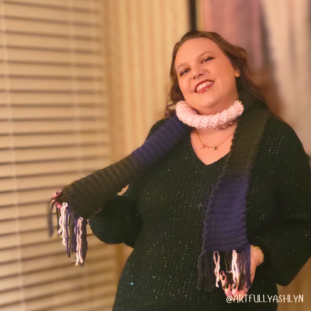 Party Popper Scarf Crochet Pattern PDF