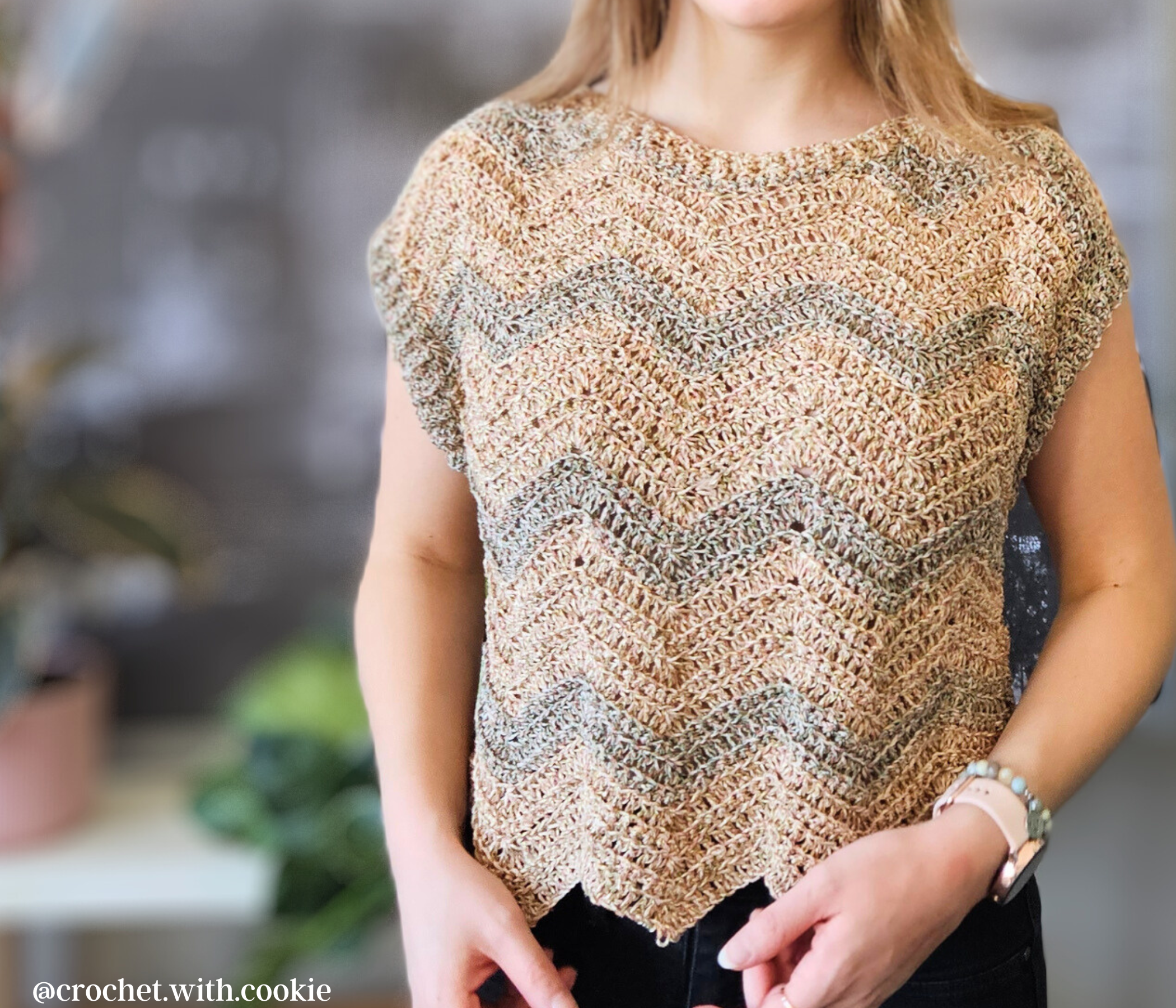 Birdie Boat Neck Crochet Pattern PDF