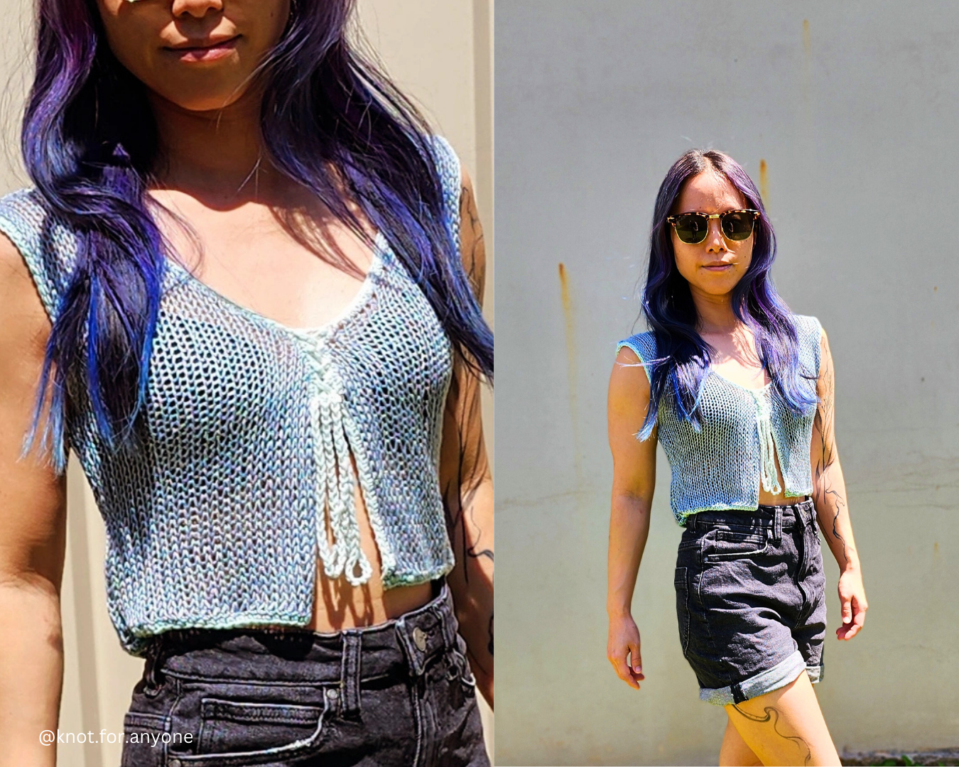 Tessa Top Circular Knitting Machine Pattern PDF